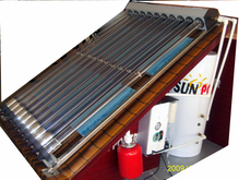 Home Pressurized heat pipe solar water heater