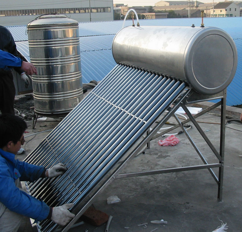 Copper Coil thermosyphon commercial Solar water heater