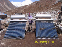 Non-pressure Galvanized Steel Vacuum Tube Solar Water Heater 